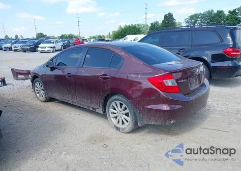 2012 Honda Civic Ex из США, поврежденный, VIN 19XFB2F85CE334243